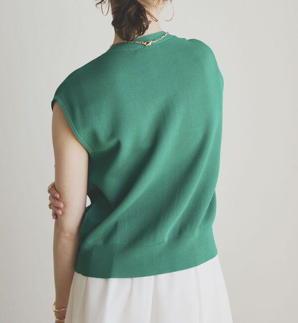 Doux archives「ポケット付きニットベスト」|ニット・セーター|