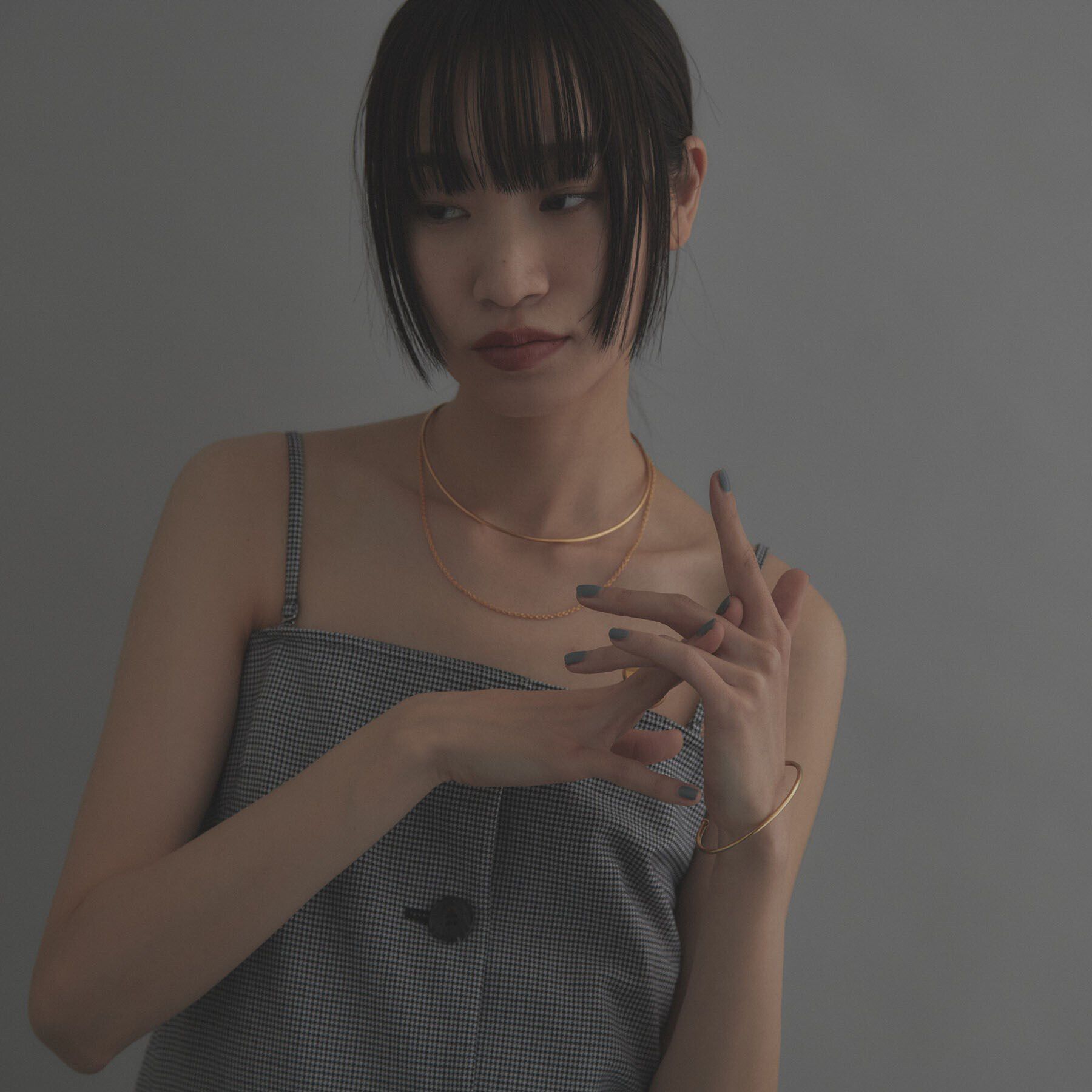 COCOSHNIK ONKITSCH「シルバー ホロウフレキシブル バングル GP」|ブレスレット・バングル|