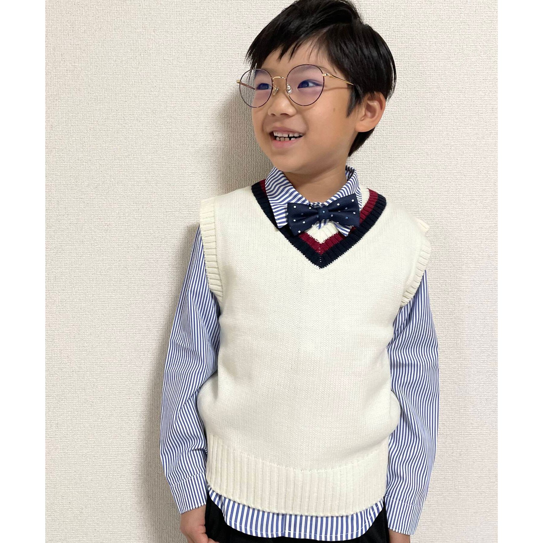 SHOO･LA･RUE「【110-140cm/プチセレ】蝶ネクタイ付きシャツ」|シャツ・ブラウス|