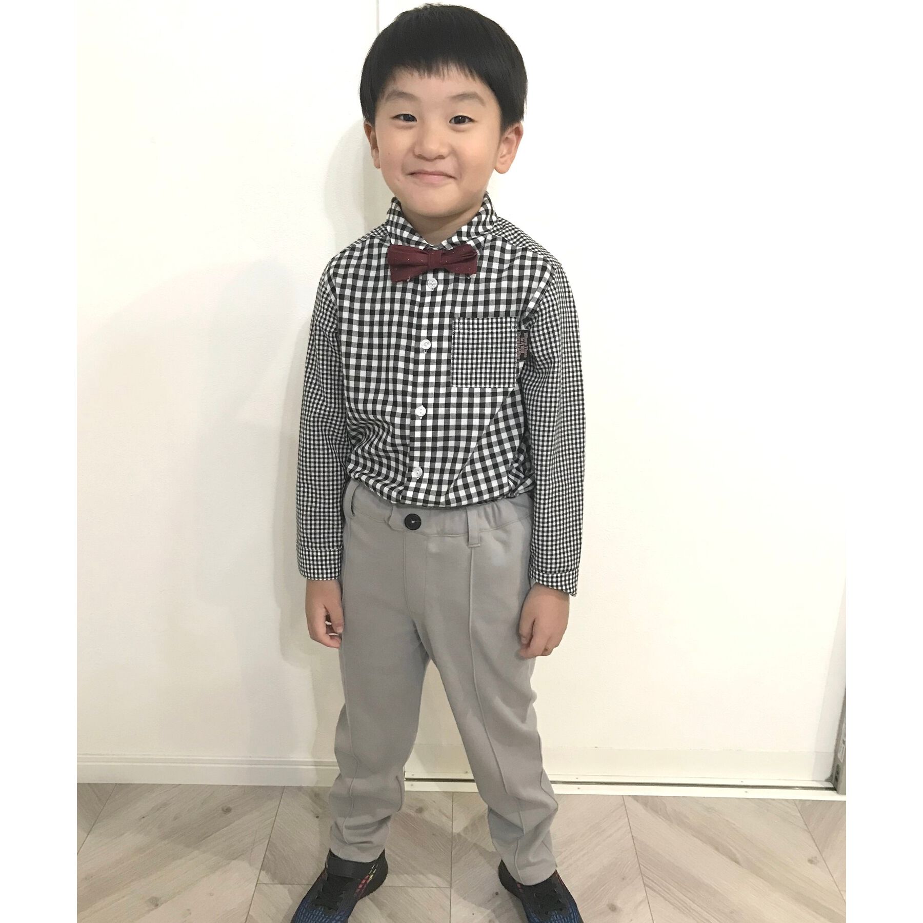 SHOO･LA･RUE「【110-140cm/プチセレ】蝶ネクタイ付きシャツ」|シャツ・ブラウス|