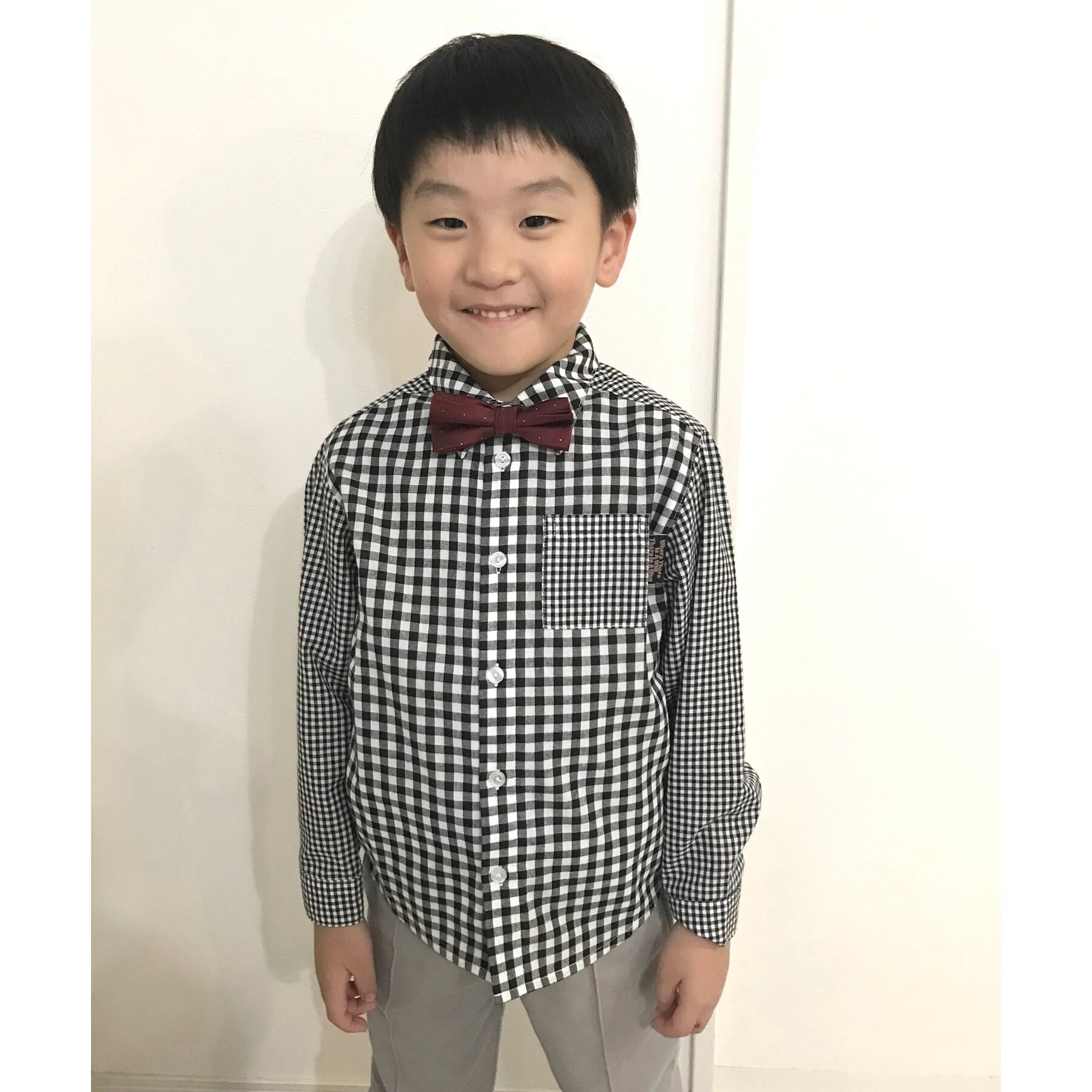 SHOO･LA･RUE「【110-140cm/プチセレ】蝶ネクタイ付きシャツ」|シャツ・ブラウス|