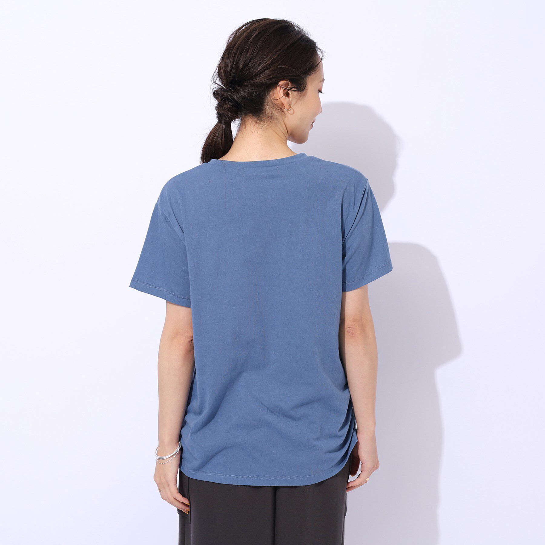 SHOO･LA･RUE「【洗える】インしない派さんの 重ねチュールプリントTシャツ」|Tシャツ・カットソー|