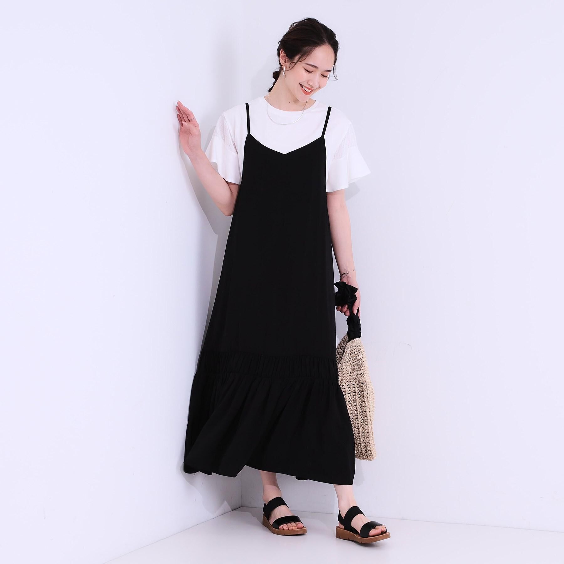 SHOO･LA･RUE「【ひんやり/プチプラ】女性らしさ溢れる お袖シアーフリルトップス」|Tシャツ・カットソー|