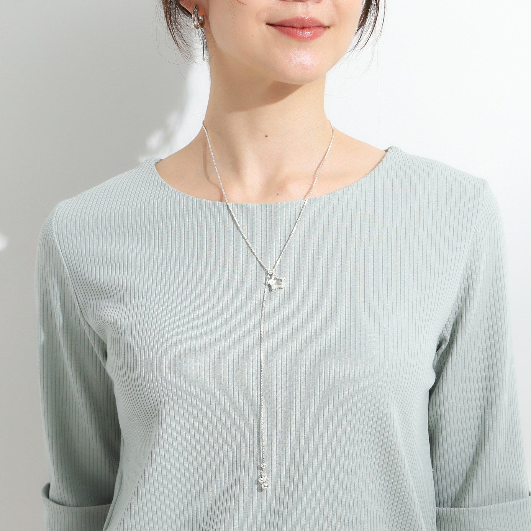 SHOO･LA･RUE「【2WAY】クリアスターネックレス」|ネックレス|