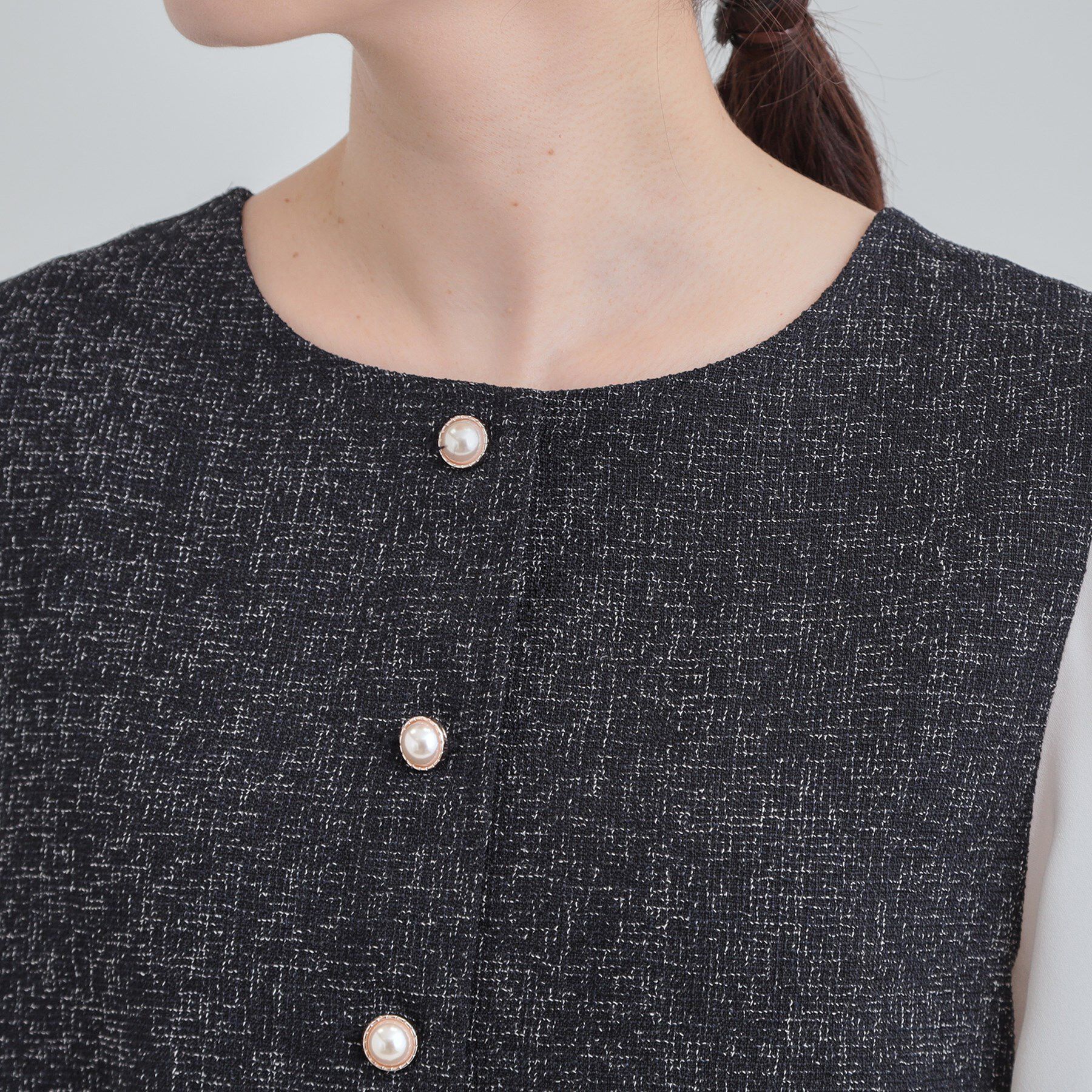 SHOO･LA･RUE「時短できちんと見えが叶う フェイクレイヤードブラウス」|シャツ・ブラウス|