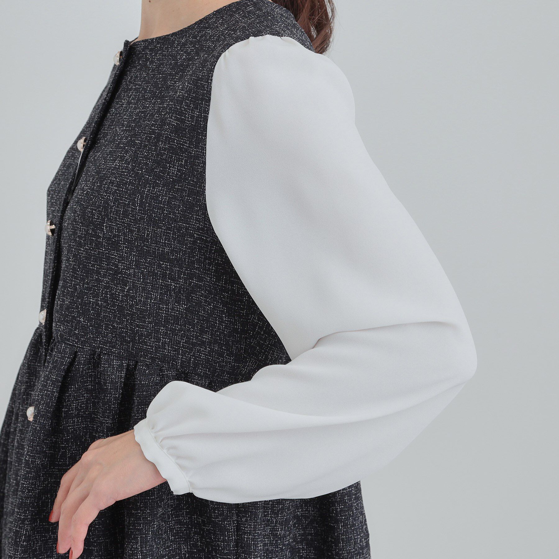 SHOO･LA･RUE「時短できちんと見えが叶う フェイクレイヤードブラウス」|シャツ・ブラウス|