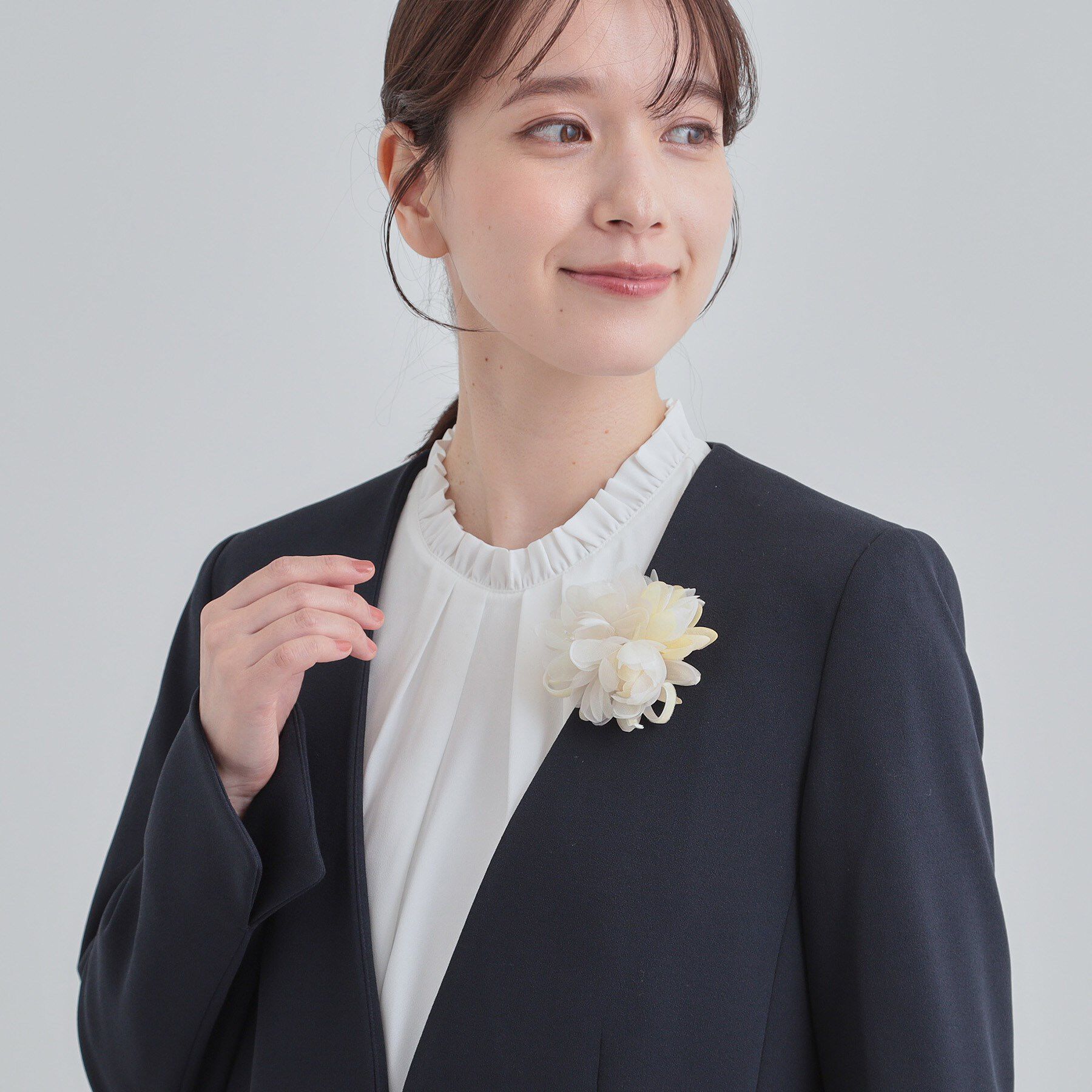 SHOO･LA･RUE「【セレモニー】ミックスリボンコサージュ」|ブローチ・コサージュ|