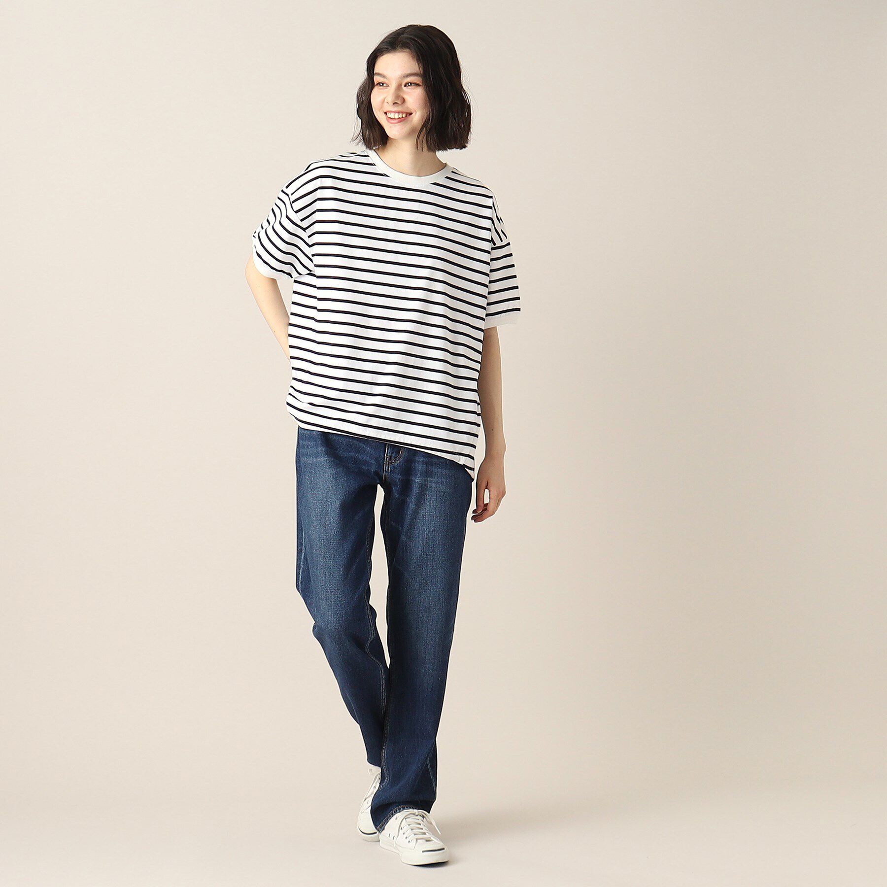 Dessin「新色追加【洗える・二の腕カバー】ドローコードカットソー（XS～L）」|Tシャツ・カットソー|