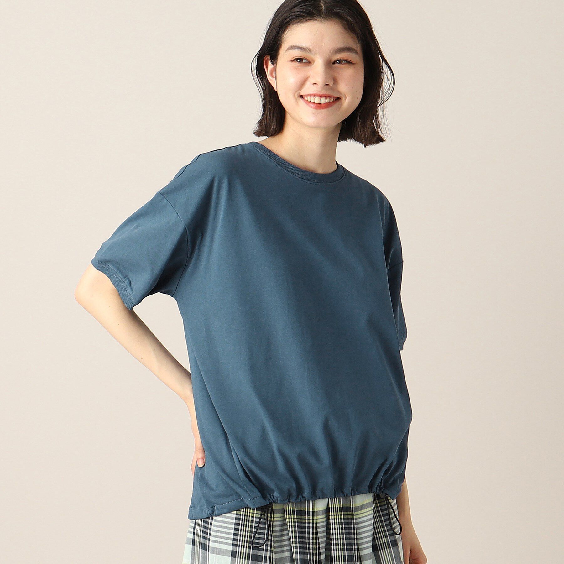 Dessin「新色追加【洗える・二の腕カバー】ドローコードカットソー（XS～L）」|Tシャツ・カットソー|