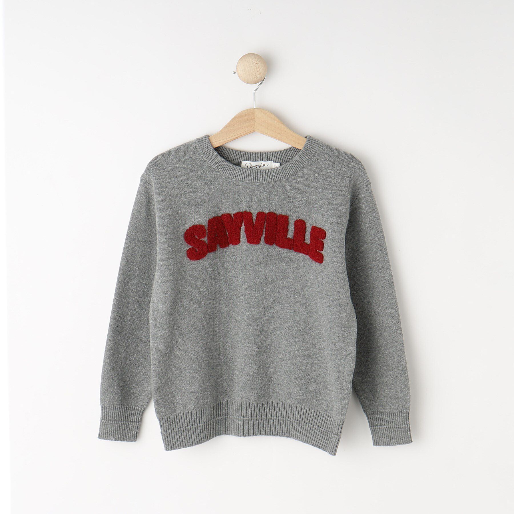 Dessin「【リンクコーデ】さがら刺繍ニット」|ニット・セーター|レッド(063)