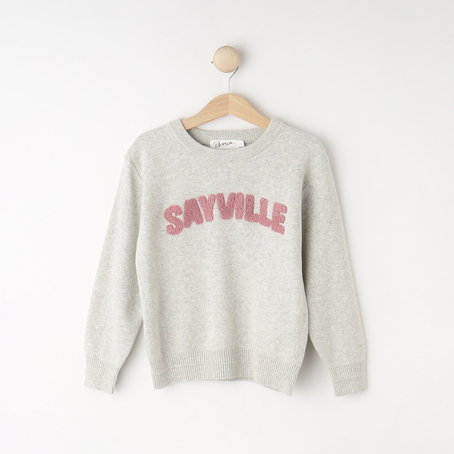 Dessin「【リンクコーデ】さがら刺繍ニット」|ニット・セーター|ピンク(072)