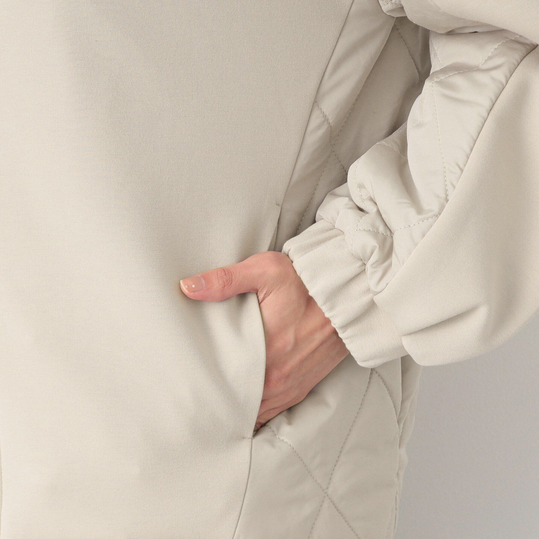 Dessin「キルトドッキングパーカブルゾン」|ブルゾン・スタジャン|