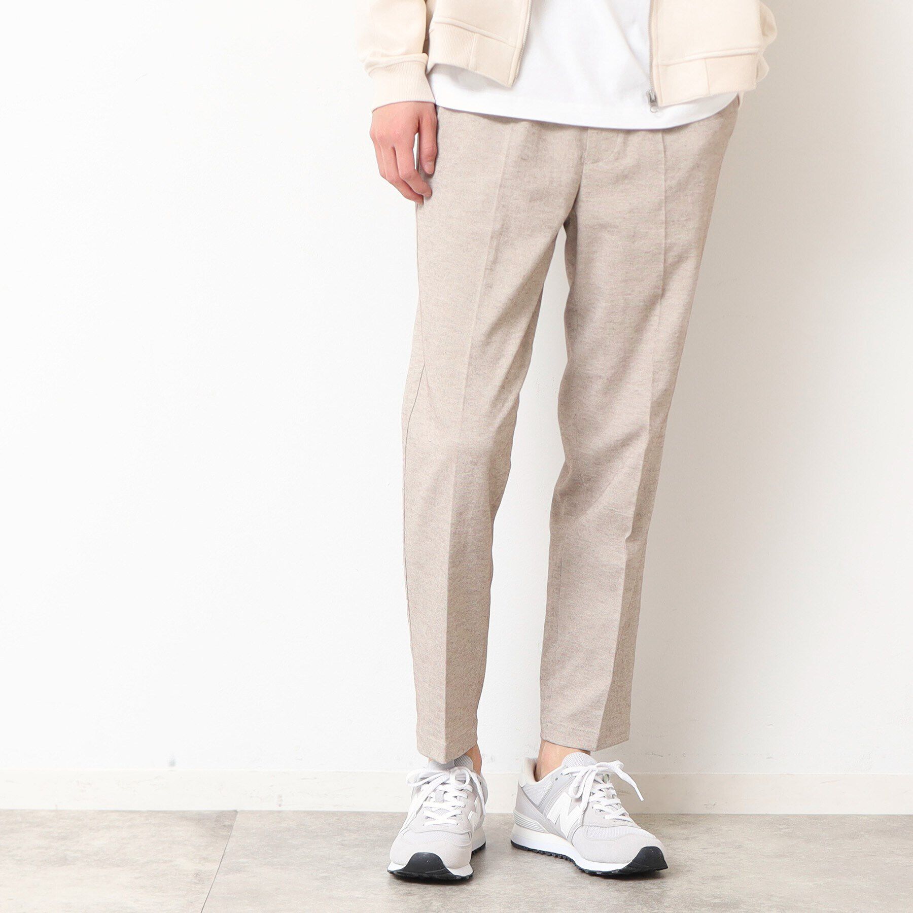 Dessin「【接触冷感・UV・ウエストゴム】テーパードパンツ」|その他|トープ(054)