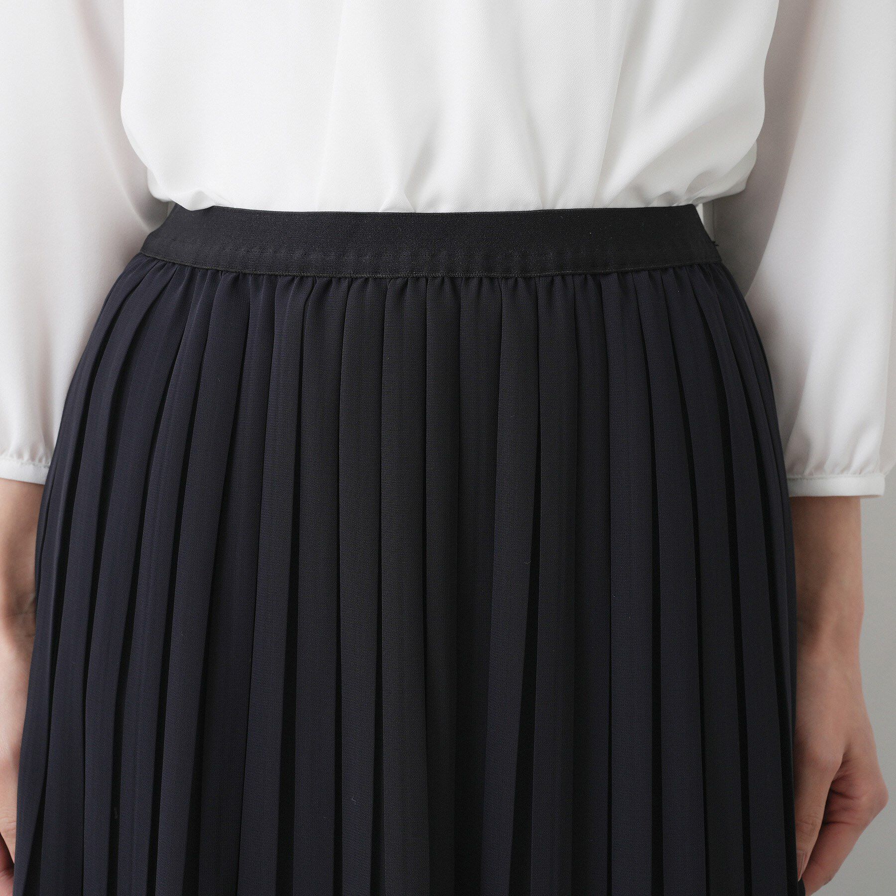 Dessin「【入卒/セレモニー/ウエストゴム/洗える】シフォンプリーツスカート」|スカート|