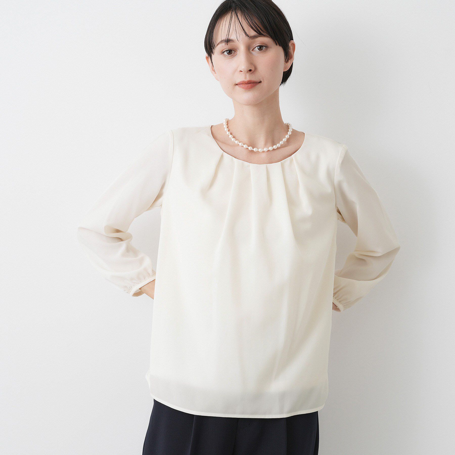 Dessin「【入卒/セレモニー/洗える】ジョーゼットブラウス」|シャツ・ブラウス|