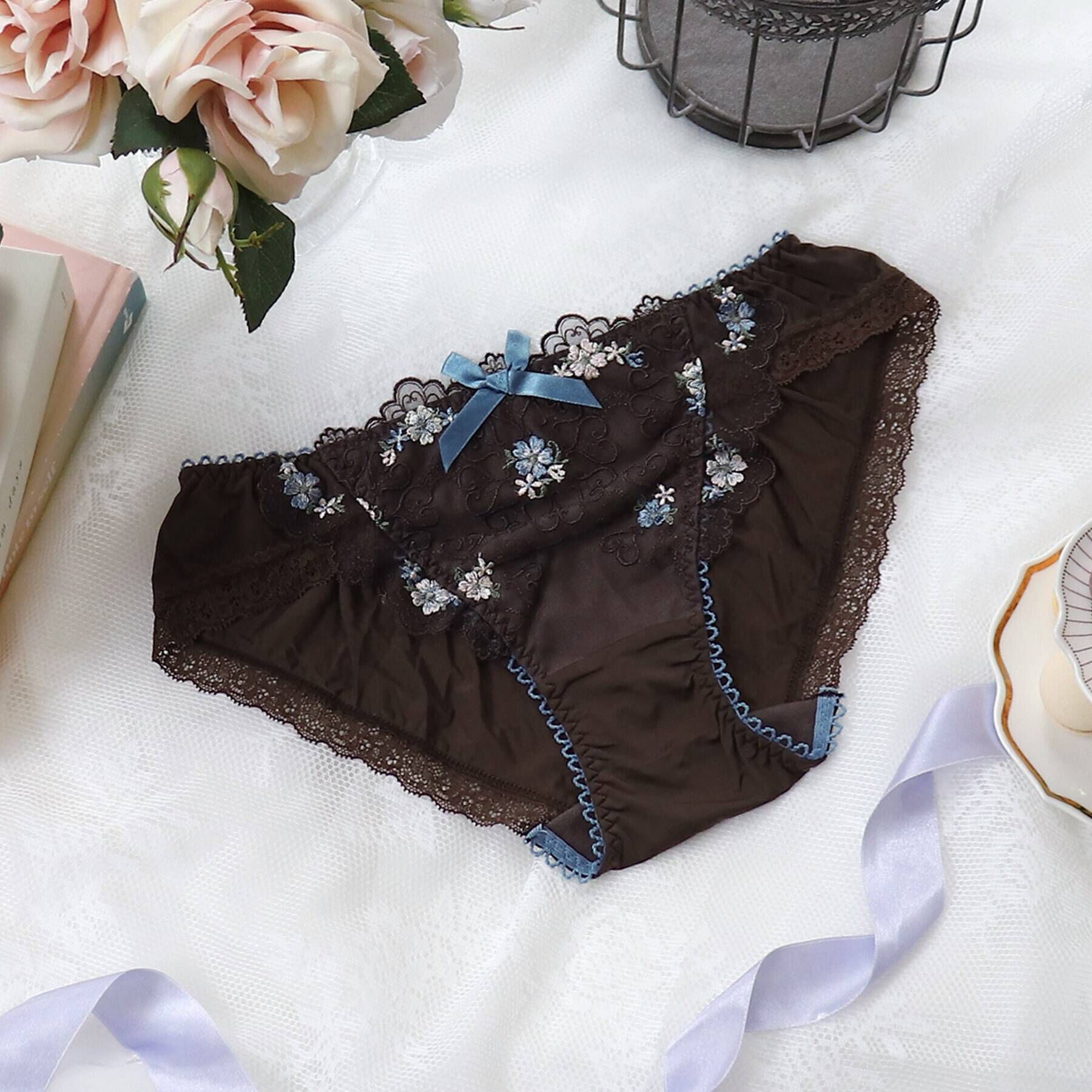 Risa Magli「アマイア ノーマルショーツ」|インナー|ブラウン(040)