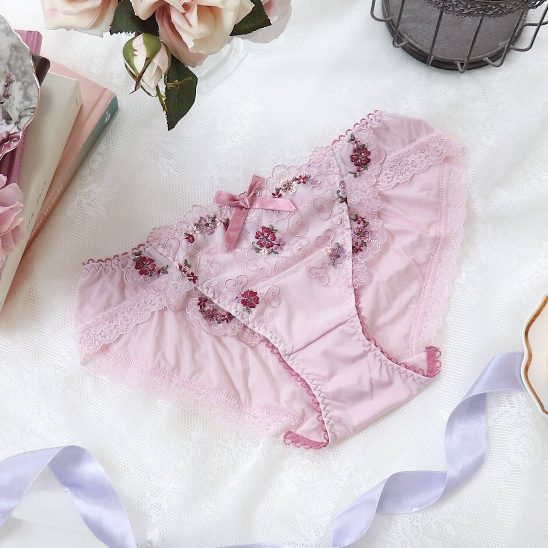 Risa Magli「アマイア ノーマルショーツ」|インナー|ピンク(070)