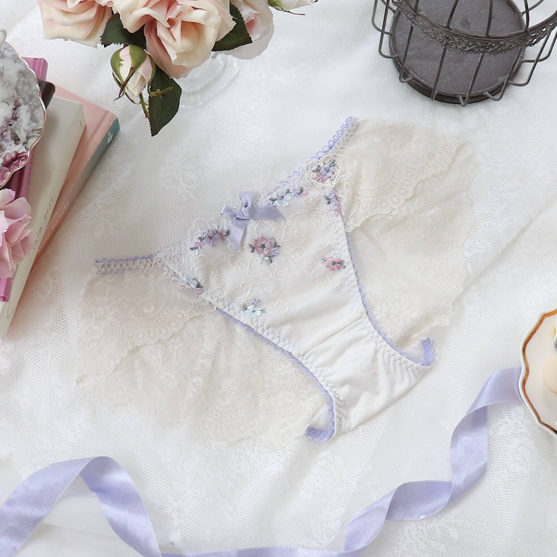 Risa Magli「アマイア レースショーツ」|インナー|アイボリー(004)