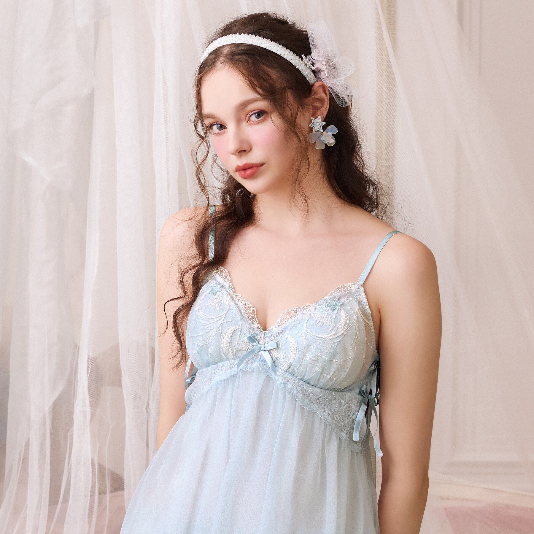 Risa Magli「ブラム カップ付きキャミソール」|キャミソール|サックスブルー(09