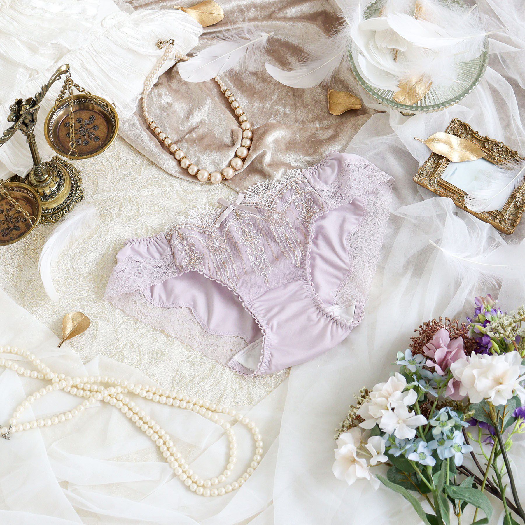 Risa Magli「ターシャ サニタリーショーツ」|インナー|グレー(012)