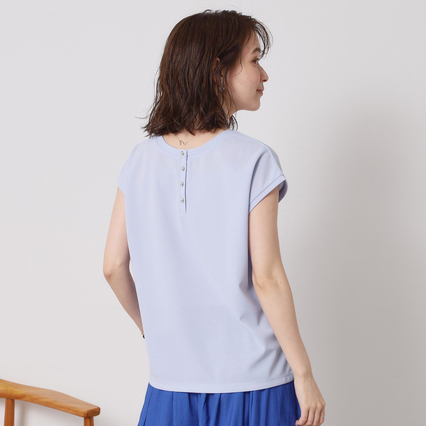 ITS&rsquo;DEMO「【接触冷感／洗濯機OK】カットジョーゼット2wayトップス」|シャツ・ブラウス|