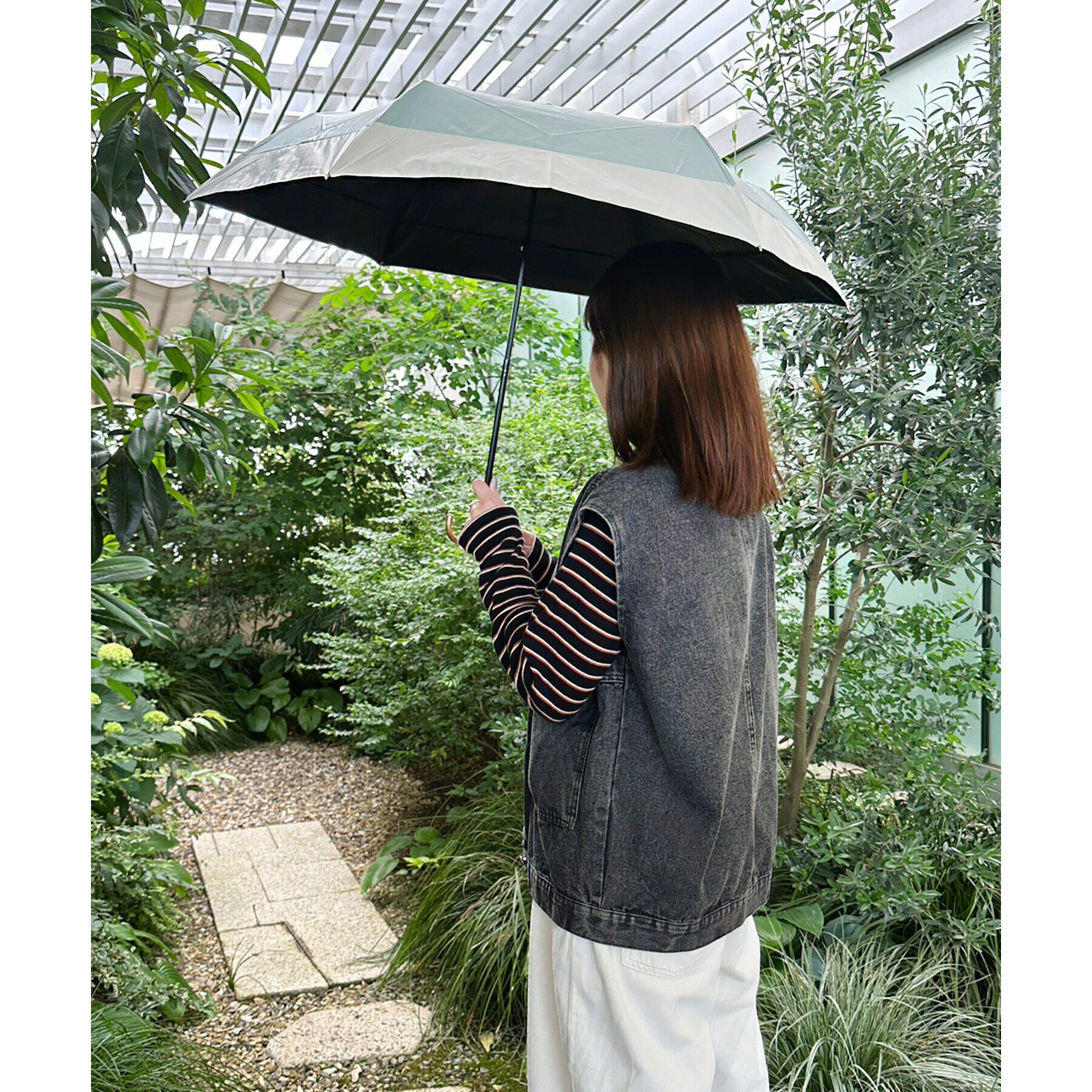 Ober Tashe「【紫外線遮蔽率90％以上/晴雨兼用/日傘/折りたたみ傘/UVカット/熱中症対策】バイカラー」|傘|