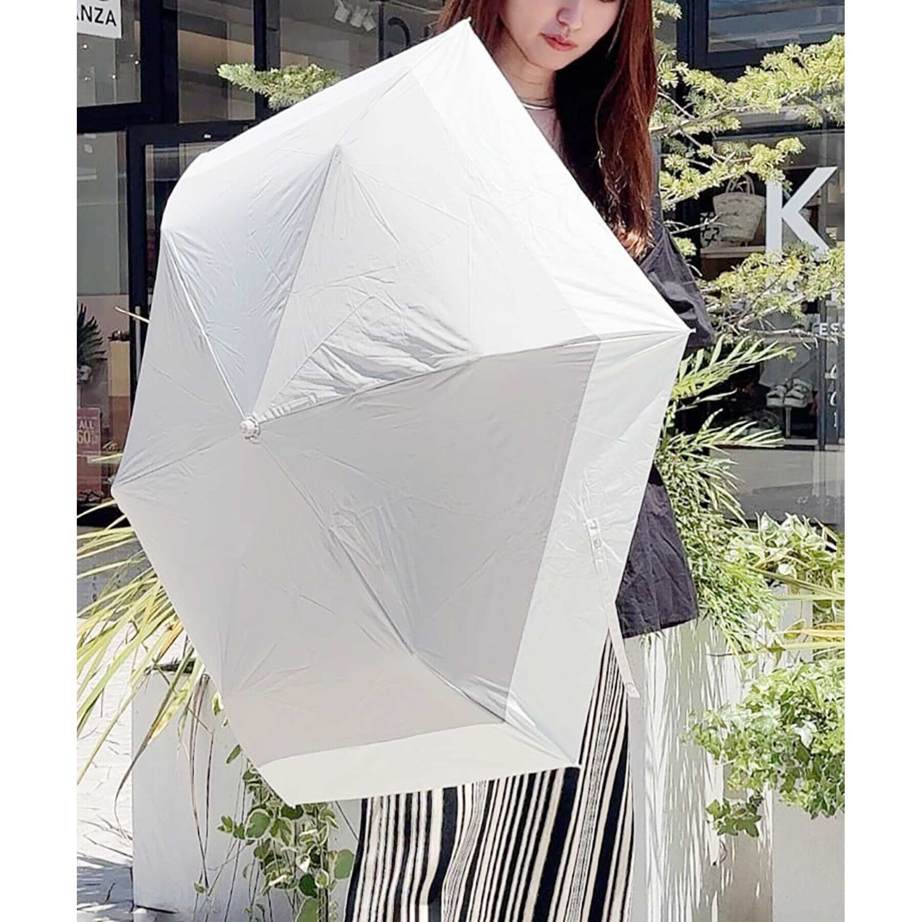 Ober Tashe「【紫外線遮蔽率90％以上/晴雨兼用/日傘/折りたたみ傘/UVカット/熱中症対策】バイカラー」|傘|