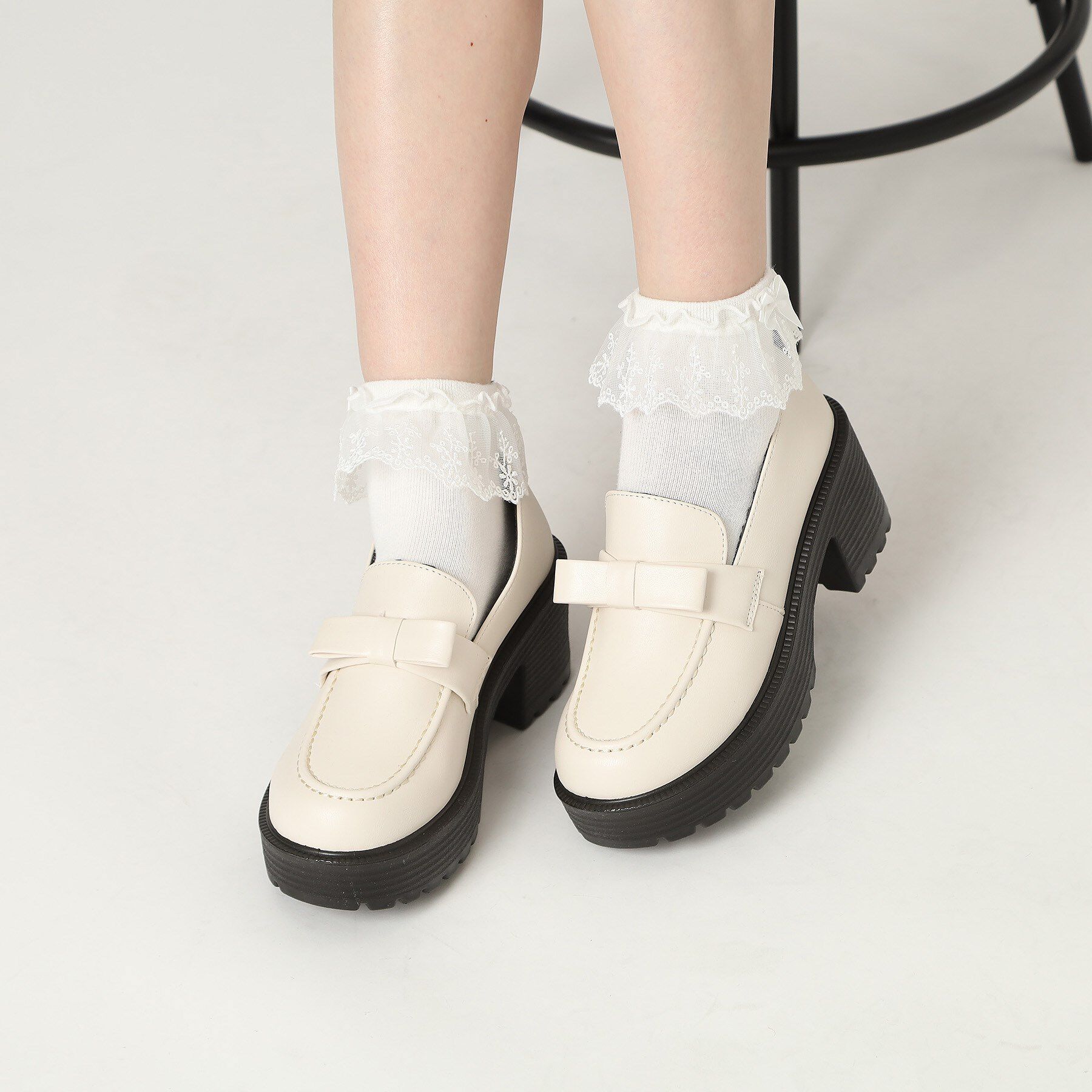 csT&P「リボン付きローファー」|パンプス|