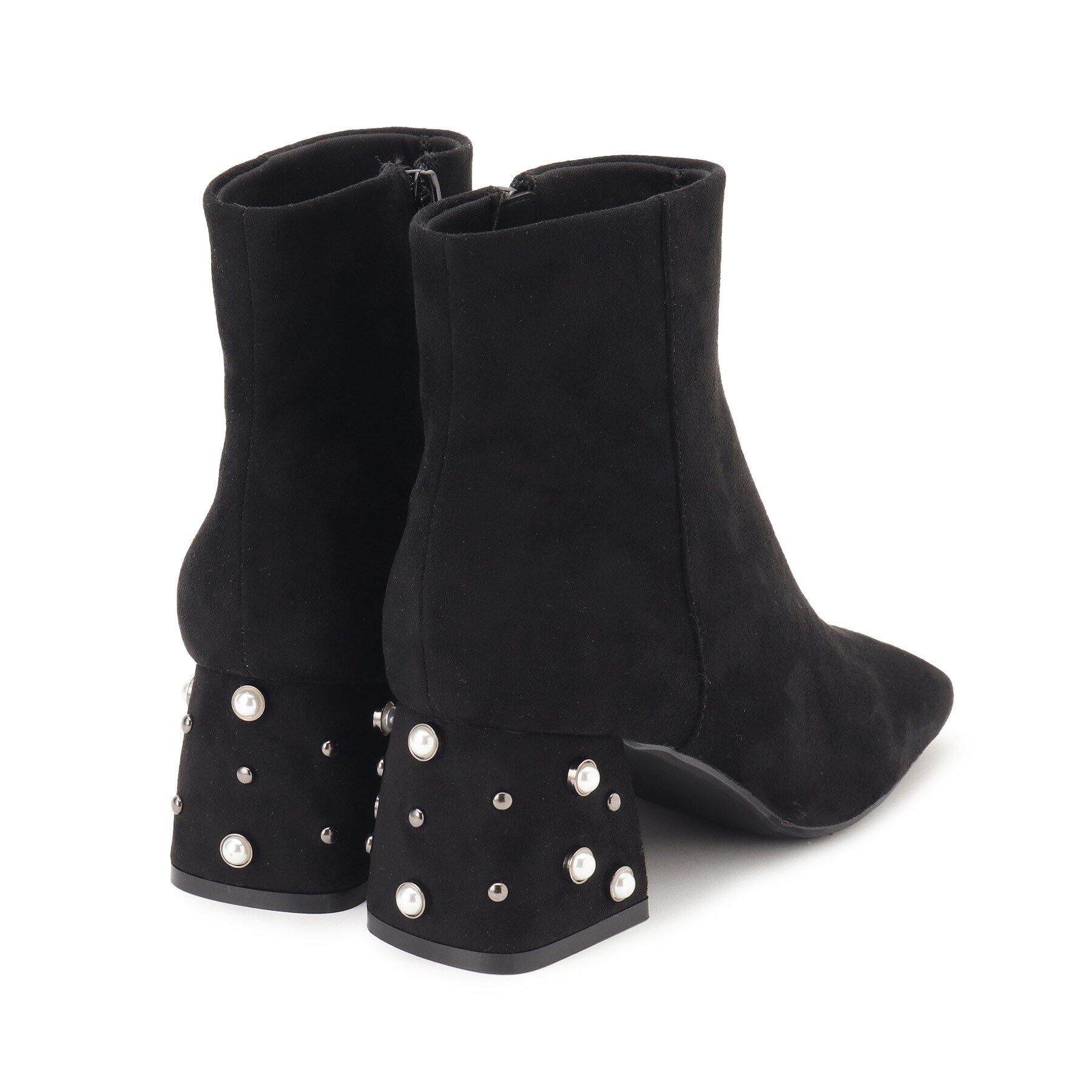 ESPERANZA「パールヒールショートブーツ」|ショートブーツ|