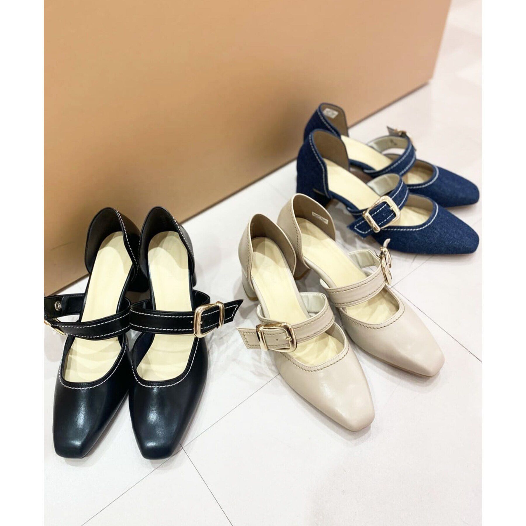 ESPERANZA「セパレートバックルパンプス 24SS」|パンプス|