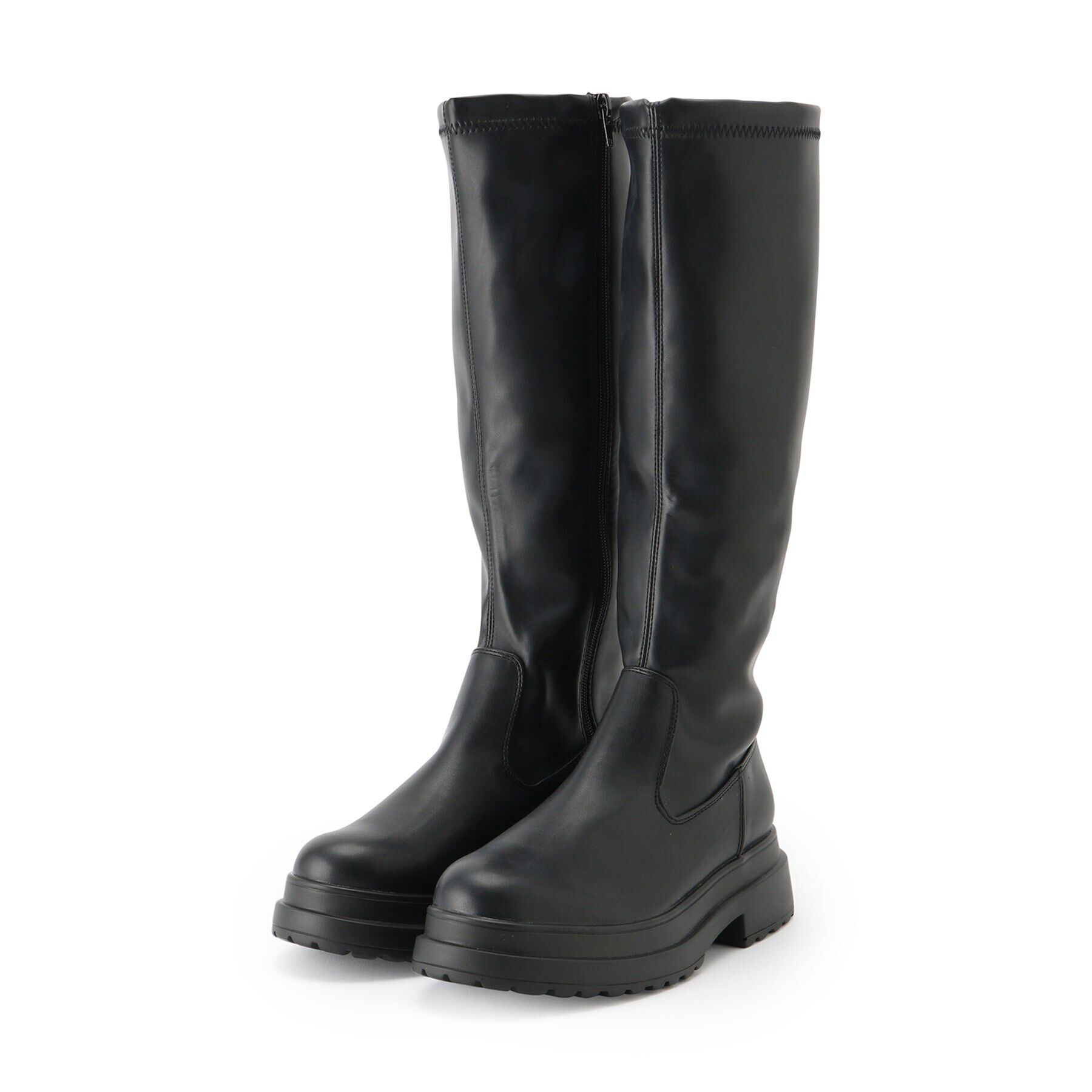 csT&P「ロングブーツ」|ショートブーツ|ﾌﾞﾗｯｸ(019)