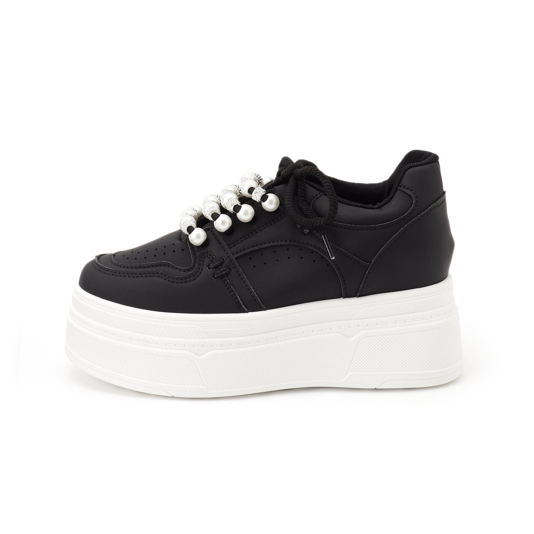 csT&P「厚底パール調付きスニーカー」|スニーカー|