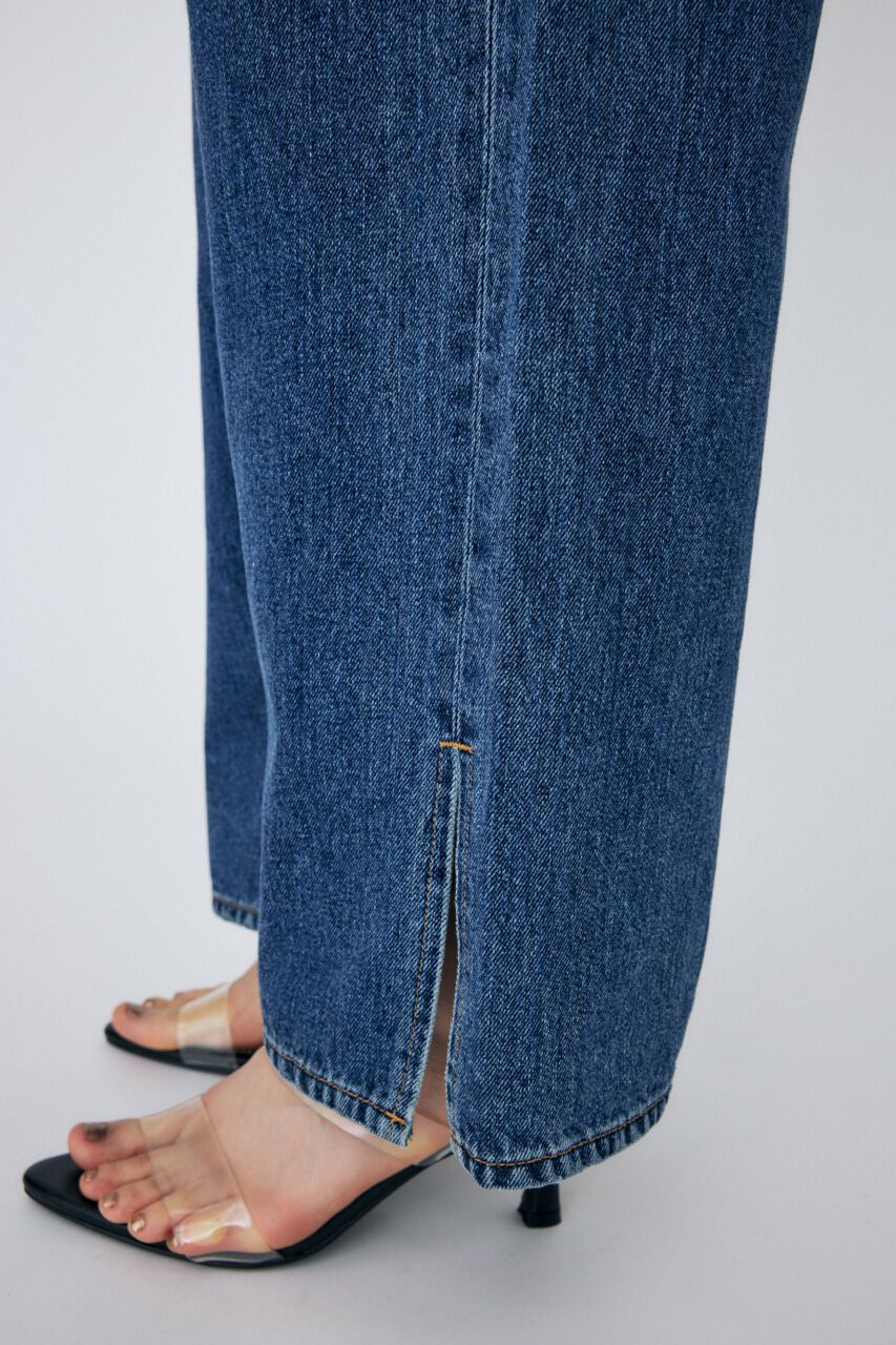 MOUSSY「KNEE SLIT LOOSE STRAIGHT」|デニム|