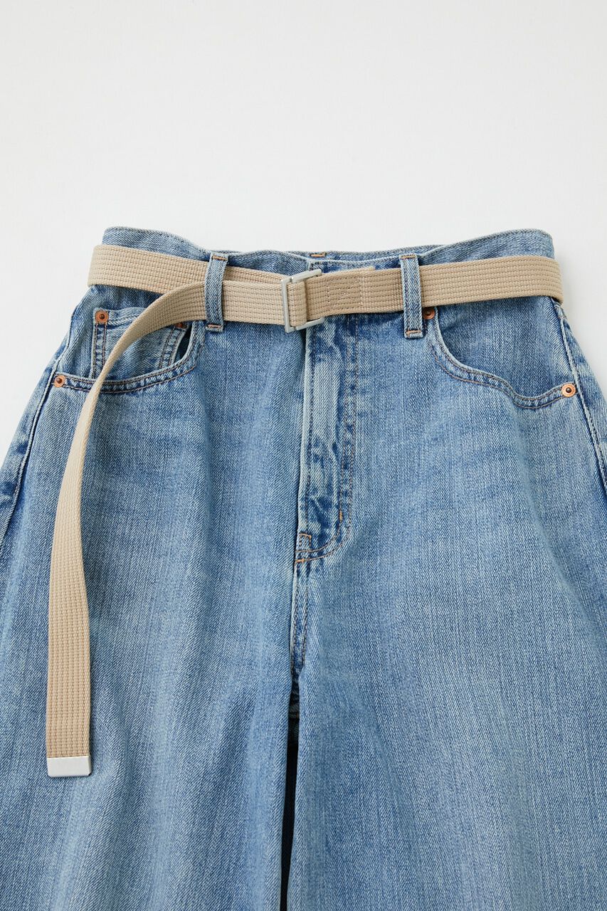 MOUSSY「KNEE SLIT LOOSE STRAIGHT」|デニム|