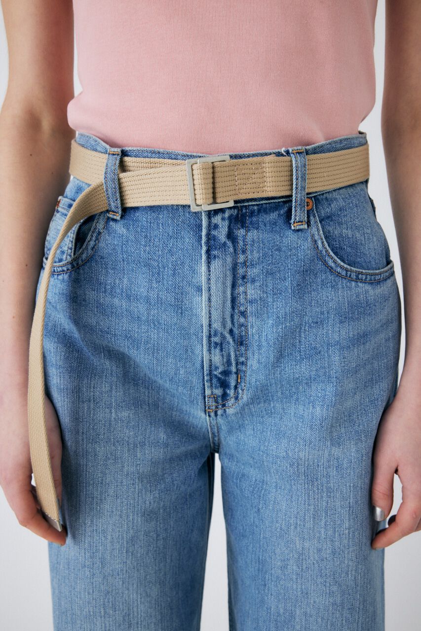 MOUSSY「KNEE SLIT LOOSE STRAIGHT」|デニム|