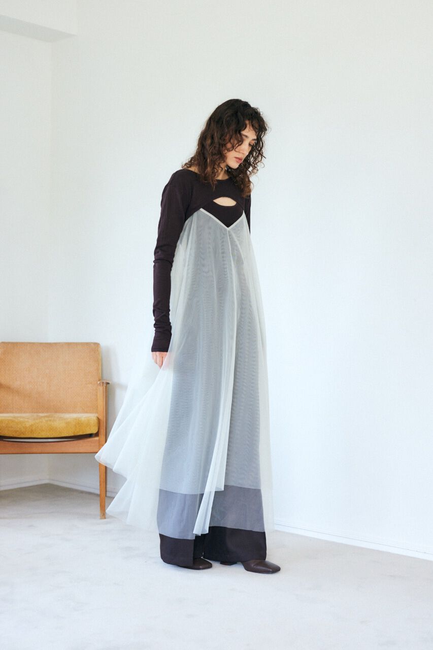 MOUSSY「チュール A LINE ドレス」|ワンピース|