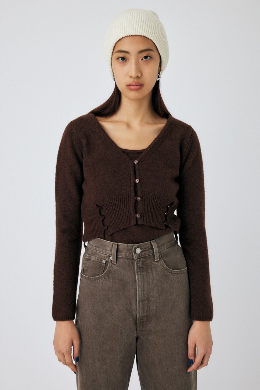 MOUSSY「KNIT キャミ ＆ カーデセット」|ニット・セーター|