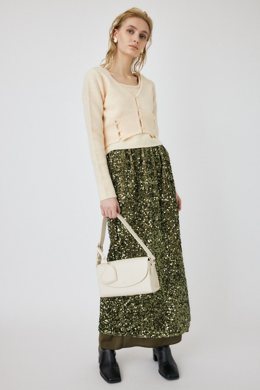 MOUSSY「KNIT キャミ ＆ カーデセット」|ニット・セーター|