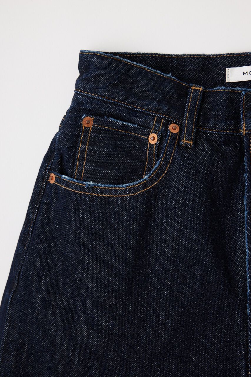 MOUSSY「CUT OUT WIDE STRAIGHT」|デニム|