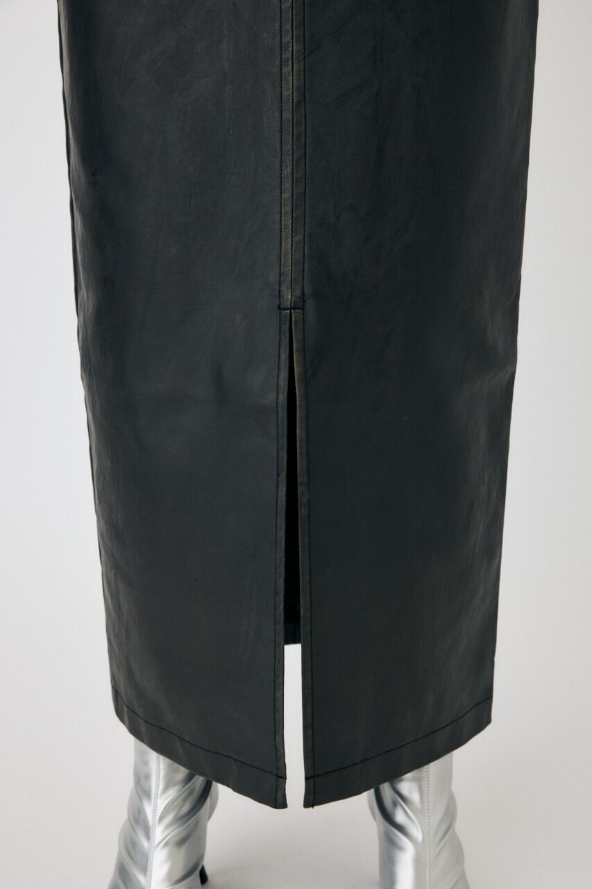 MOUSSY「AGED F／LEATHER スカート」|スカート|