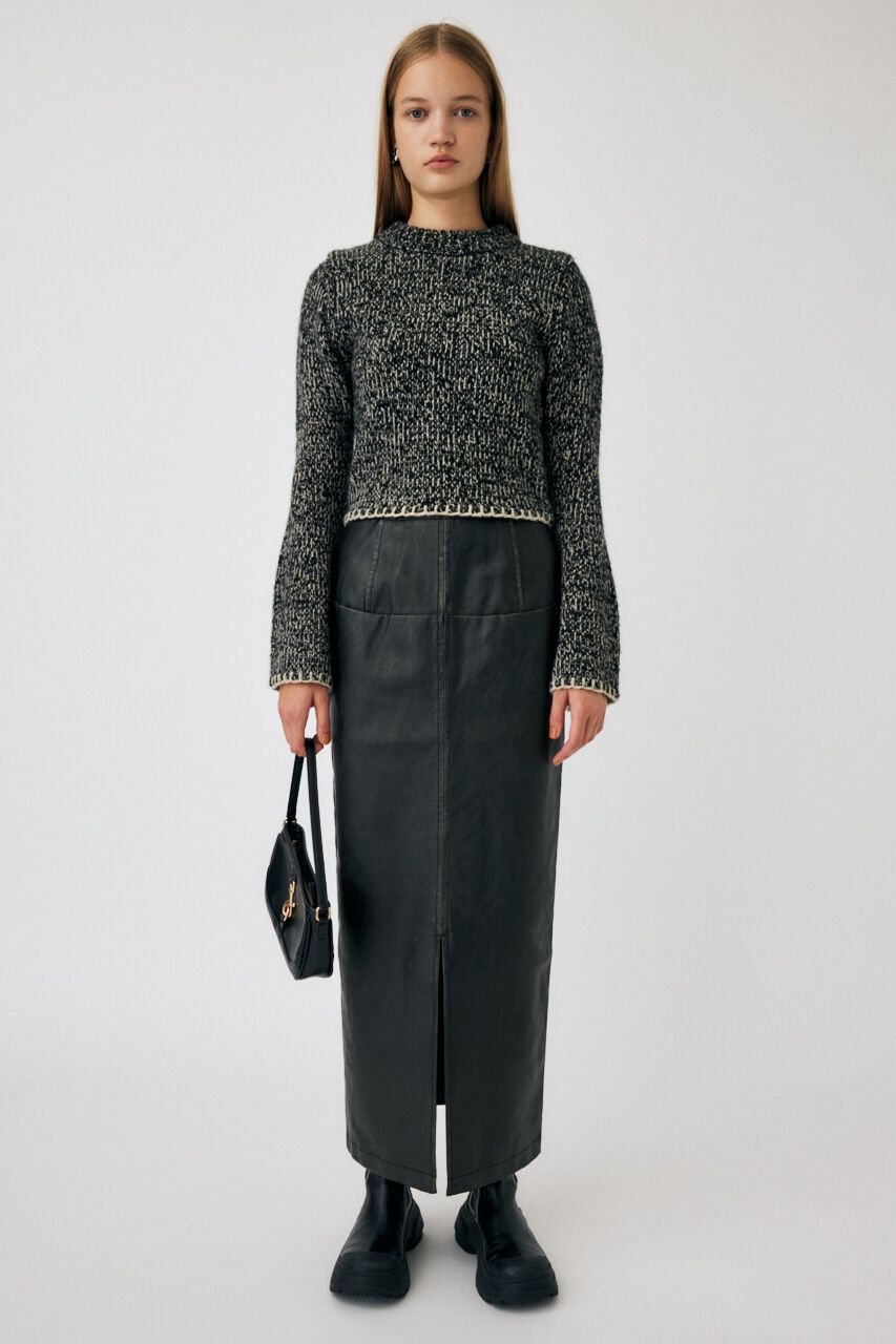 MOUSSY「AGED F／LEATHER スカート」|スカート|