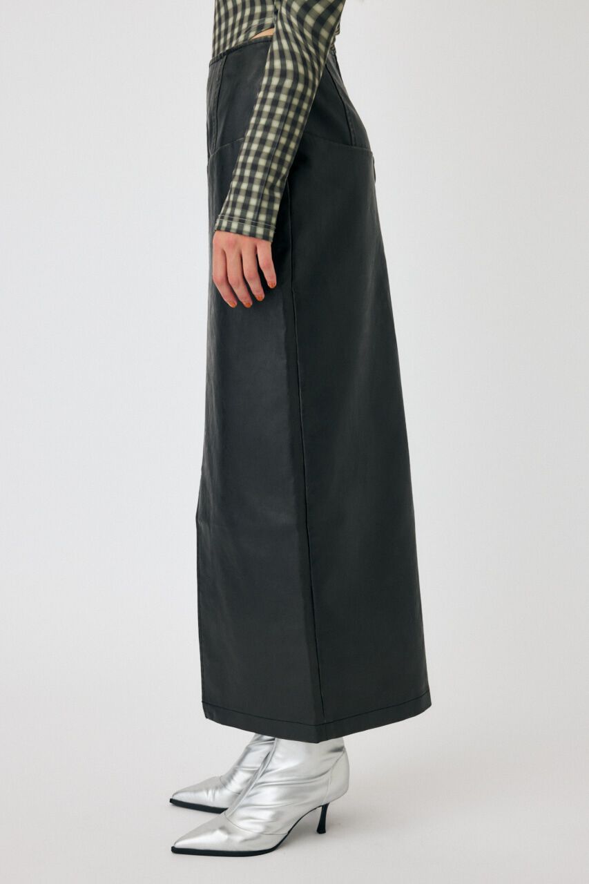 MOUSSY「AGED F／LEATHER スカート」|スカート|