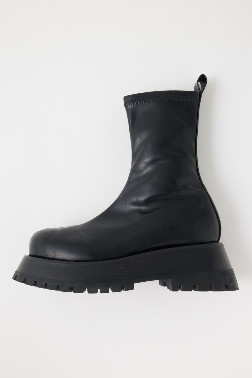 MOUSSY「STRETCH CHUNKY ブーツ」|その他|BLK