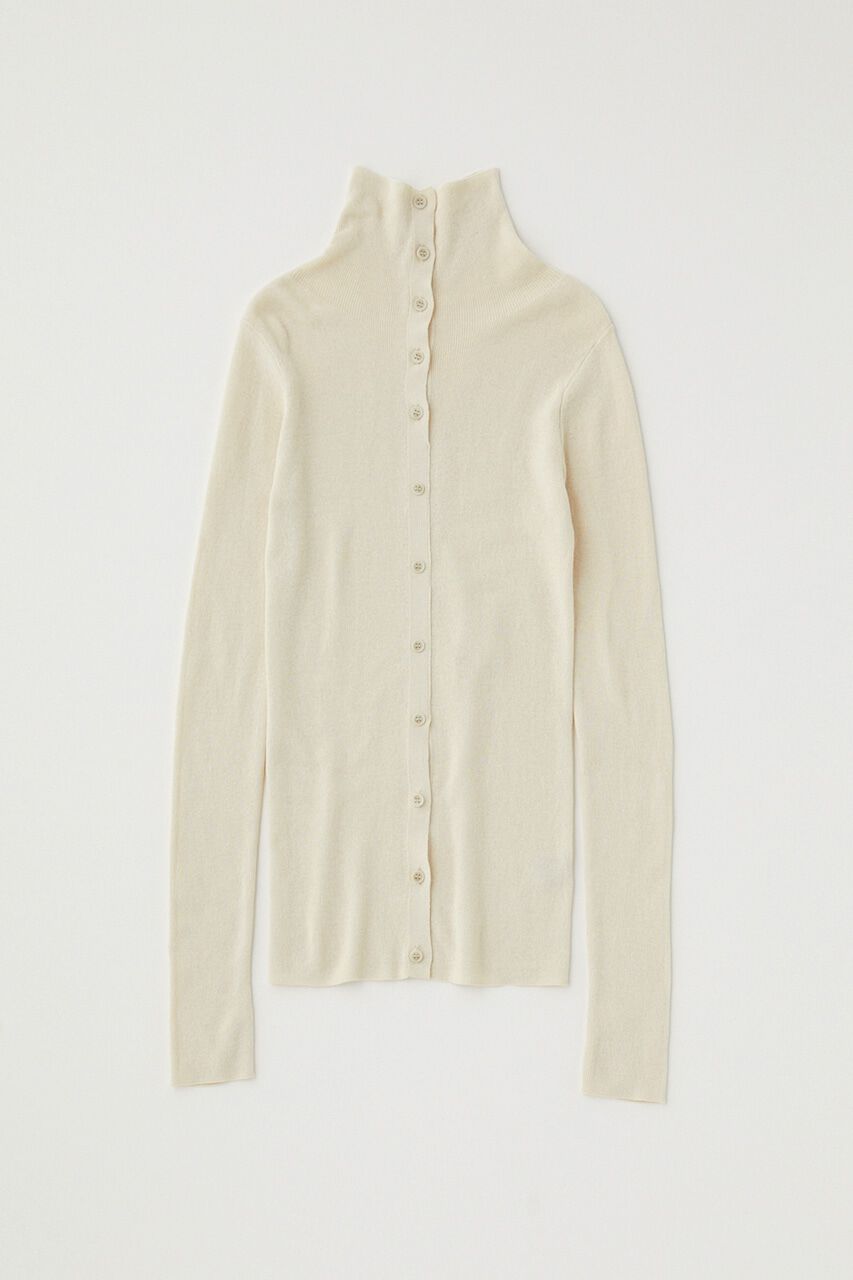 MOUSSY「ｵｰｶﾞﾆｯｸｺｯﾄﾝ使用の薄手ﾆｯﾄやわらかな着心地の前後で着ら 」|ニット・セーター|IVOY3