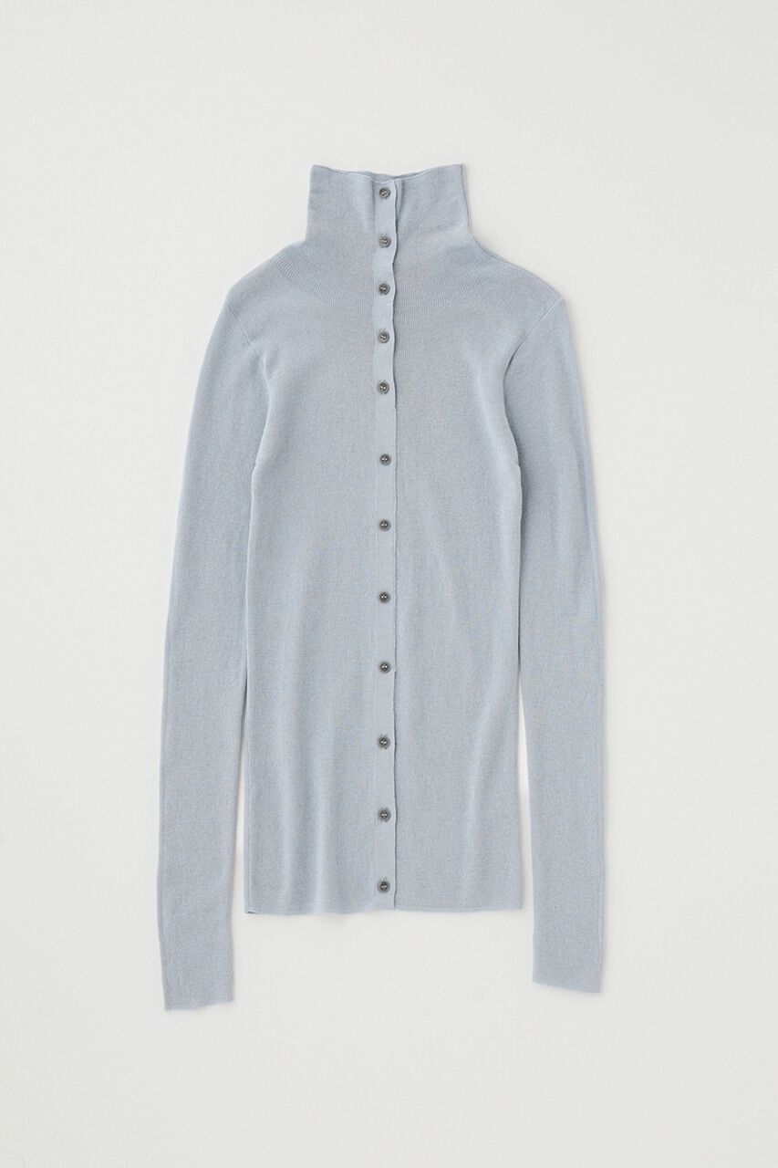 MOUSSY「ｵｰｶﾞﾆｯｸｺｯﾄﾝ使用の薄手ﾆｯﾄやわらかな着心地の前後で着ら 」|ニット・セーター|