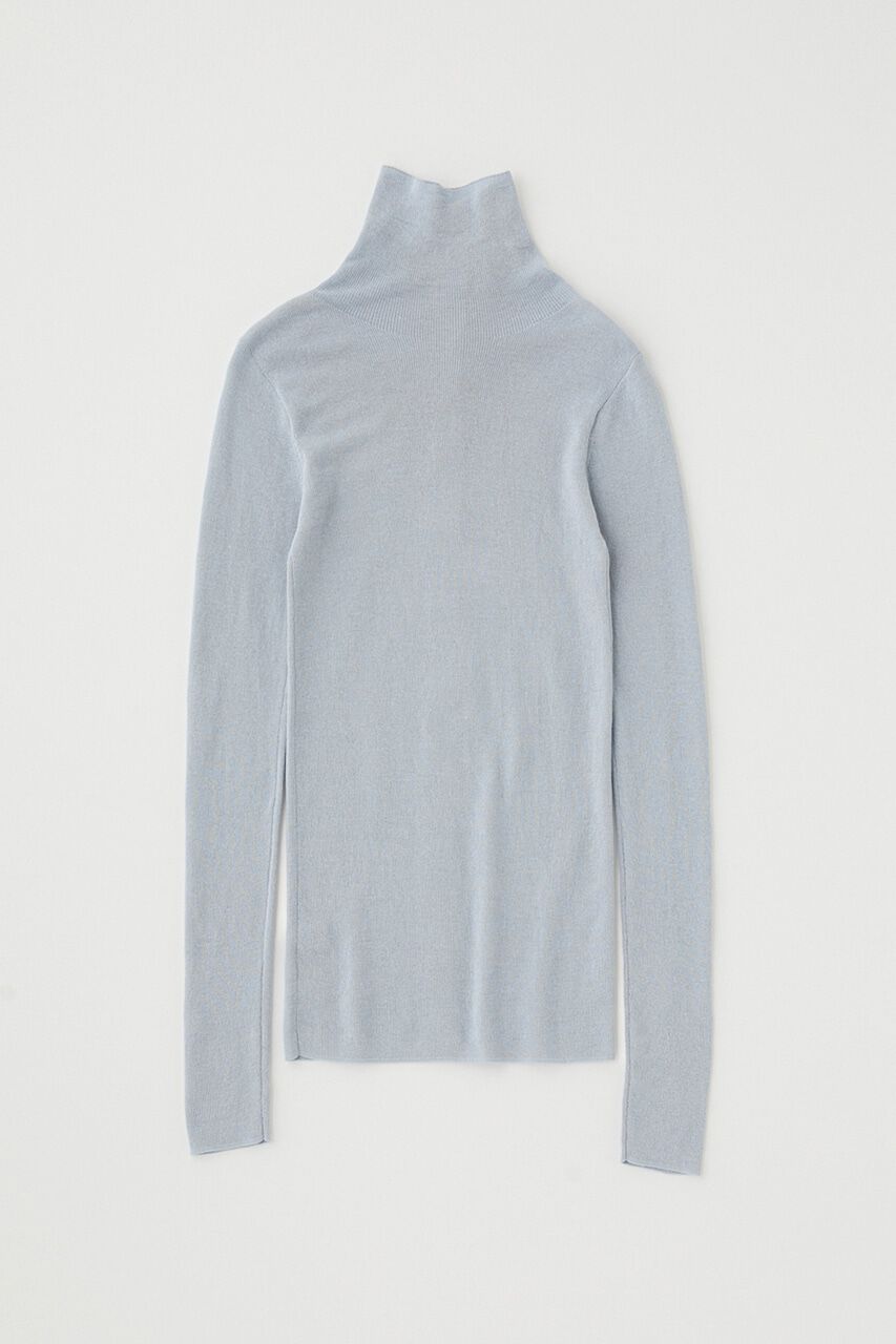 MOUSSY「ｵｰｶﾞﾆｯｸｺｯﾄﾝ使用の薄手ﾆｯﾄやわらかな着心地の前後で着ら 」|ニット・セーター|