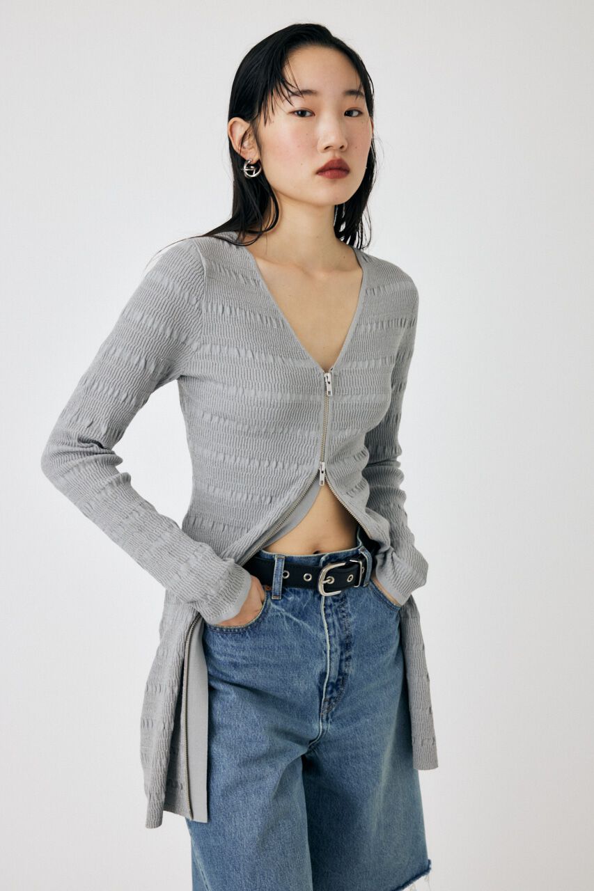 MOUSSY「OPEN STITCH KNIT MINI ドレス」|ワンピース|