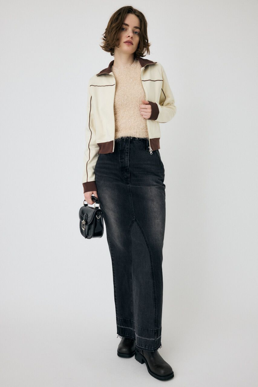 MOUSSY「PIPING TRACK ジャケット」|ブルゾン・スタジャン|