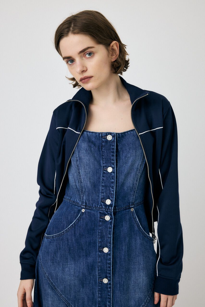 MOUSSY「PIPING TRACK ジャケット」|ブルゾン・スタジャン|