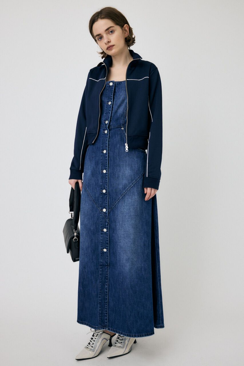 MOUSSY「PIPING TRACK ジャケット」|ブルゾン・スタジャン|